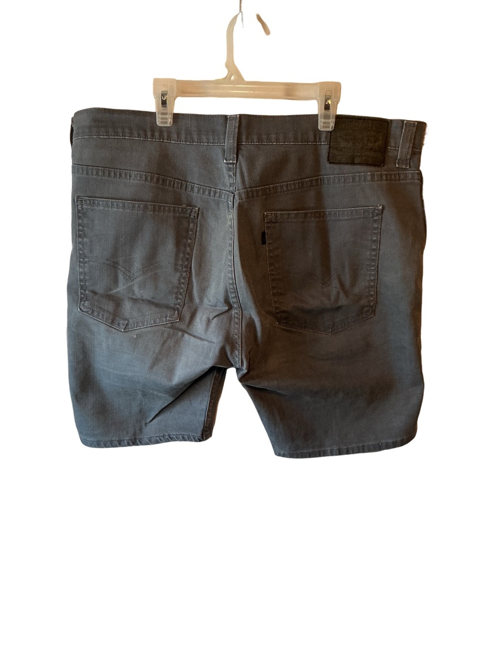 Levi's 502 Black Tab Men's Charcoal Flat Front Jean Shorts - Picture 3 of 7